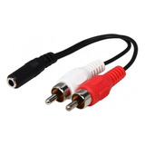 Cable Rca Macho A 3.5 Mm Hembra De Audio Aparatos Y Xbox 360