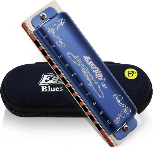 East Top Diatonic Harmonica, 10 Holes, 20 Tones, 008k Aa