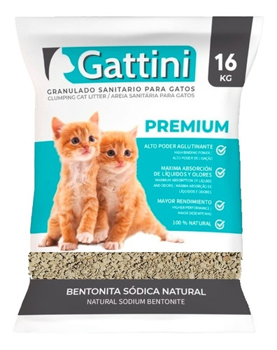 Piedras Aglutinantes Finas Gattini Premium X 16k Il Cane Pet