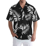 Camisa Social Floral Havaiana Viscose Adulto Masculina Luxo