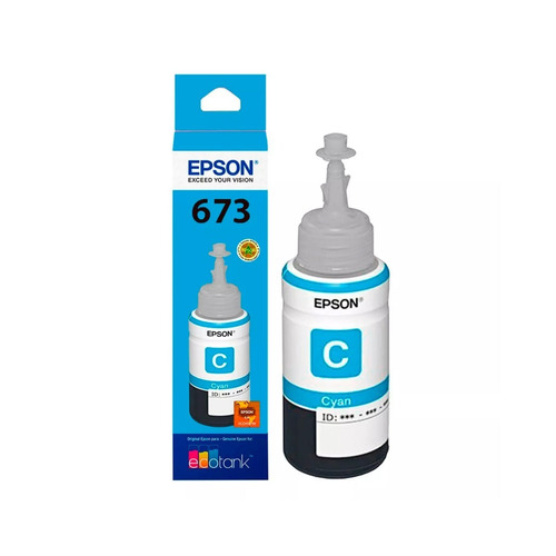 Tinta Epson T673 Cyan Original L805 L810 L850 L1800