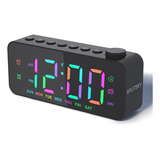 Splitsky Reloj Despertador Digital Para Dormitorio Con Radio