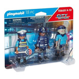 Playmobil 70669 Pack 3 Muñecos Policías City Action Original