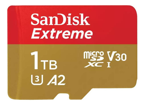 Memoria Microsd Sandisk Extreme 1tb 190mb/s C10, A2, V30