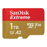 Memoria Microsd Sandisk Extreme 1tb 190mb/s C10, A2, V30