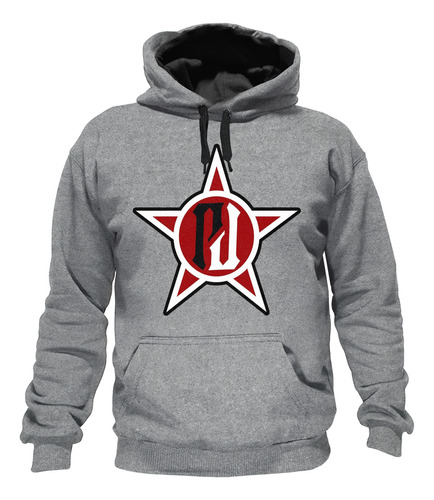 Buzo Hoodie Canguro Friza Estampa Bandas Rock Internacional