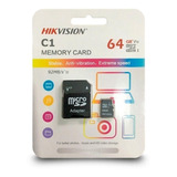 Memoria Sd 64 Gb Hikvision C1 92mb/s Clase 10 Especial Video