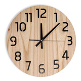 Reloj Pared 40 Cm Madera  Oslo Fabricantes