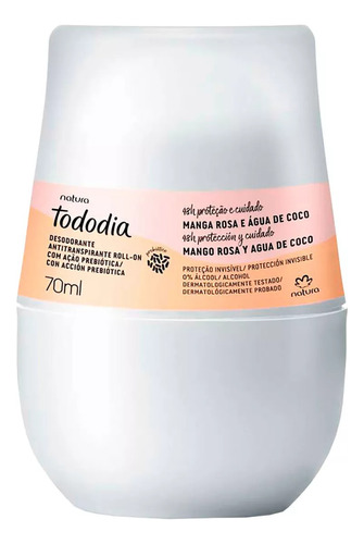 Natura Desodorante Roll-on Tododia 70ml Manga Rosa E Coco