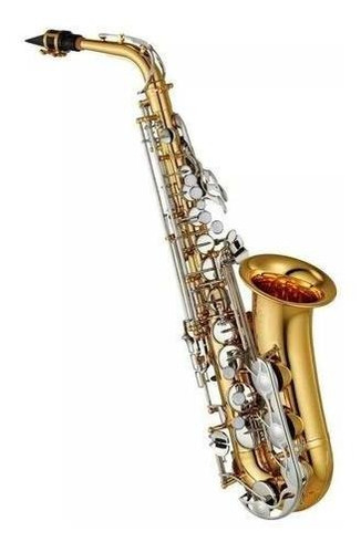 Saxo Alto Yamaha Yas-26 Gold Lacquer Nickel Plated