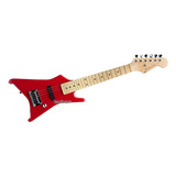 Guitarra Electrica Infantil Excelente Calidad Y Sonido Color Rojo