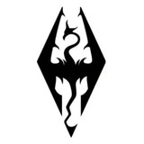 Adesivo Logo Dragão Skyrim Para Carro Moto E Notebook