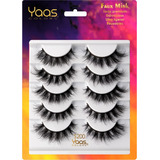 3 Pack Pestañas Postizas Prof. Yaas Colors Seda Efecto Mink