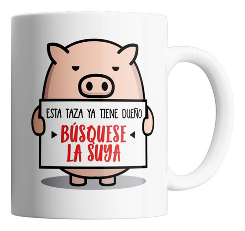 Taza De Cerámica - Los Odio A Todos (chanchito)