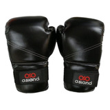 Guantes De Box - Kick Boxing Asiana Color Negro