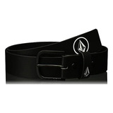 Volcom Clone Pu Belt Para Hombre, Negro, 38 [u]