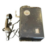 Antiguo Telefono Publico Sueco Con Fichas Años 70