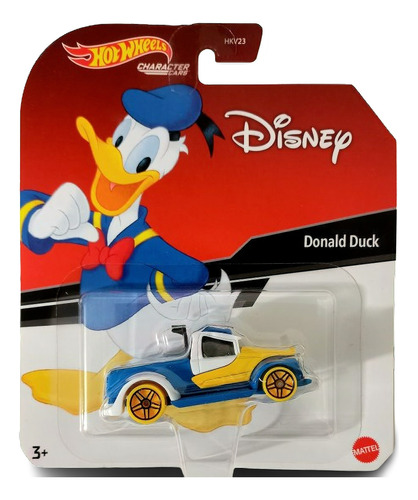 Donald Duck Disney Hot Wheels Character Cars Pato Donald