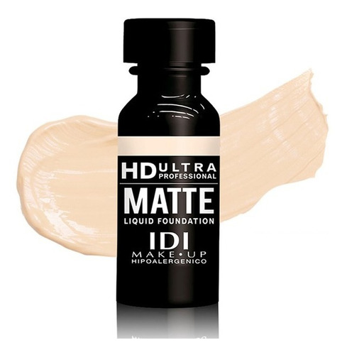 Base Liquida Hd Ultra Matte Hipoalergénica Maquillaje Idi