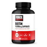 Biotina 10000 Mcg Force Factor Prime Hair Skin Nails 100caps