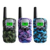 Walkie Talkie Juguete Radio Camuflaje Militar Kit 3 Niños Po