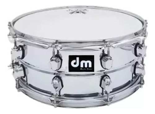 Tarola De Banda Dm Modelo Titan 14x6.5  Metal Grueso 10 Lugs