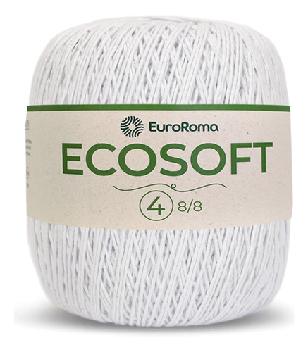 Barbante Euroroma Linha Ecosoft Nº 4 Crochê Tricô 300g 482m