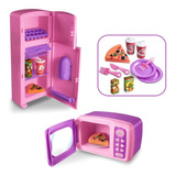 Microondas E Geladeira Infantil Kitchen Show - Zuca Toys