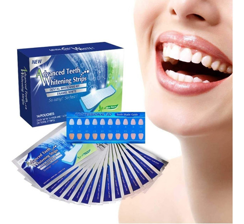 Caja 28 Unidades 14 Tiras Blanqueadoras Dentales White