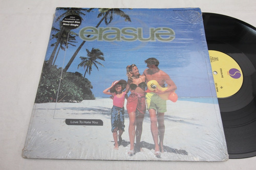 Vinilo Maxi Erasure Love To Hate You 1991 Usa Vitamin C