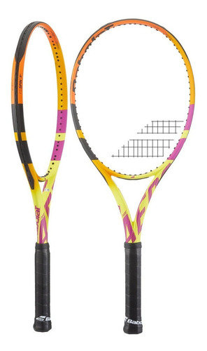 Raqueta Babolat Pure Aero Rafa 2021 Grip 3 Color Amarillo/violeta Tamaño Del Grip 4 3/8