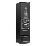 Cervejeira Gcb23e Preto 228l Porta Cega Adesivo 127v Gelopar