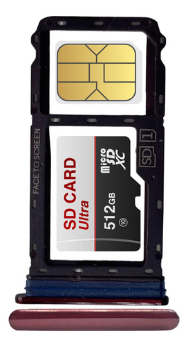 Bandeja Porta Sim Chip Card Compatible Motorola Moto G8 Plus