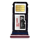 Bandeja Porta Sim Chip Card Compatible Motorola Moto G8 Plus