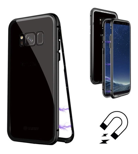 Funda Magnetica Aluminio Y Cristal Samsung S8/s8+/s9/s9+/s10