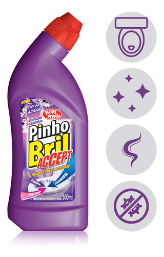 Limpador Sanitario Pinho Bril Accept Bico Bombril Lavanda