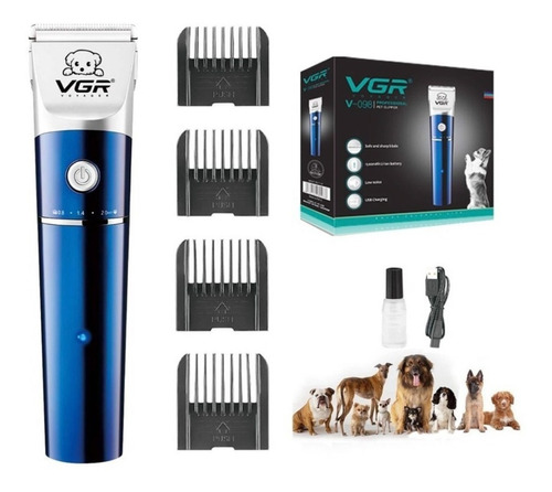  Maquina Peluquera Canina V-098 Inalámbrica Cuidado Mascotas