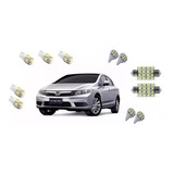 Kit Lâmpada Led Honda New Civic 13/2017 Teto Placa Ré Pingo