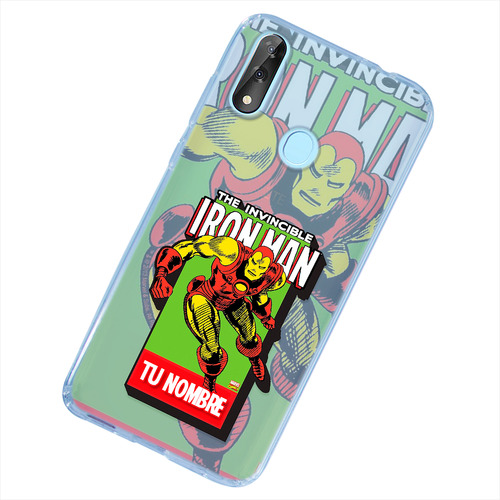 Funda Para Zte Iron Man Personalizada Con Tu Nombre