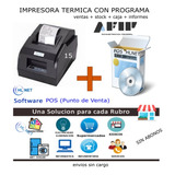 Impresora Ticket 58mm + Software Factura Electrónica Qr Afip