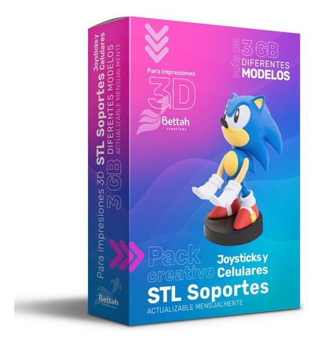 Pack Creativo Stl Soportes Joysticks Y Celulares + De 3gb!