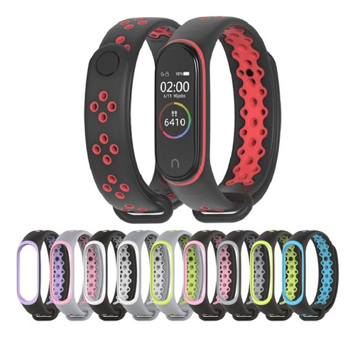 Pulseiras Silicone Nsmart Compatível Com Mi Band 4 Mi Band 3