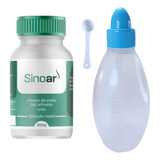 Kit Limpeza Nasal 1 Pote De 200g De Sal E 1 Frasco De 330ml