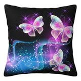 Hermosa Funda De Almohada De Mariposa De 18 X 18 Pulgadas, .