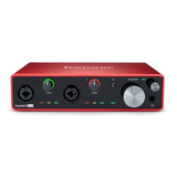 Interface Focusrite Scarlett 4i4 3 Geraçao