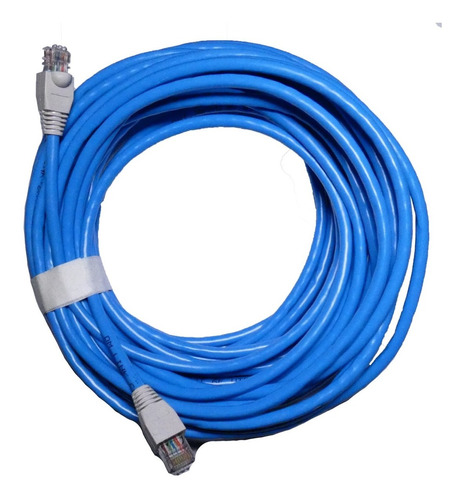 Cable De Red - 15 Metros - Dm-link - Azul- Cat6 - Utp - Rj45