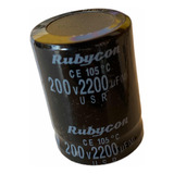 Capacitor Rubycon 200v 2200uf