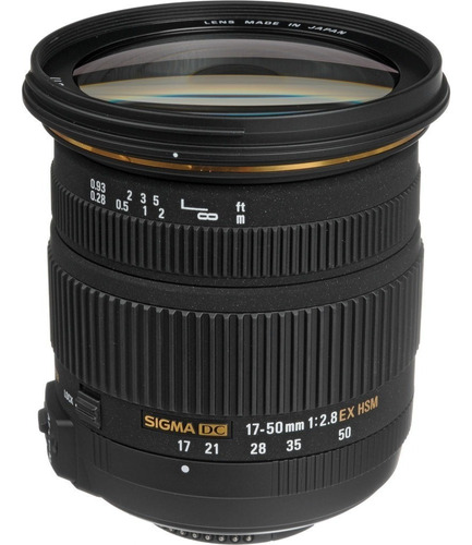 Sigma 17-50mm F/2.8 Os Hsm Canon + Cabo Flat