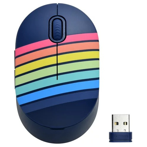 Mause Ratón Inalámbrico 5 Botones Con Usb Receptor Arcoiris 