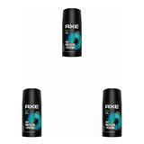 Kit 3 Und Desodorante Axe Aerosol Musk 90g